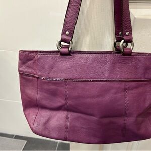 leather coach bag
